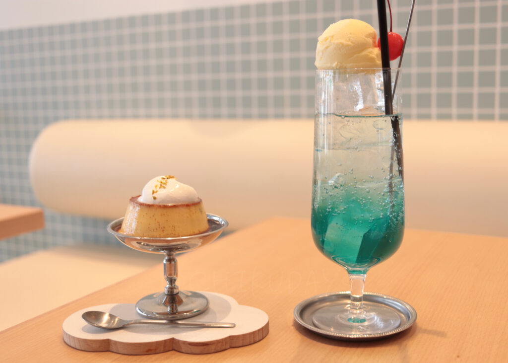 奈良 天気がコンセプトの可愛いカフェ おてんきパーラー のプリンとクリームソーダがめっちゃ美味しい Chikudays